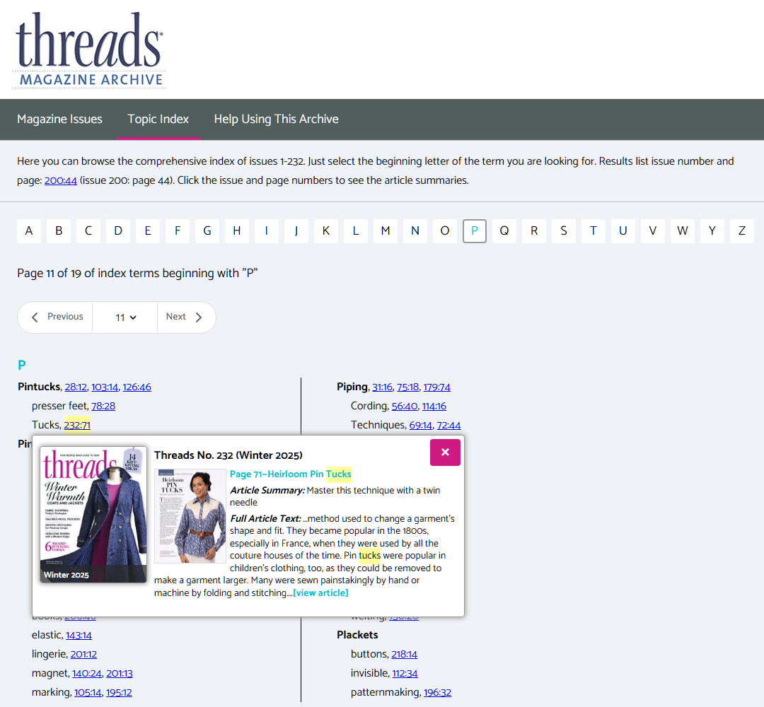 2025 Threads Archive (Downloadable Version)
