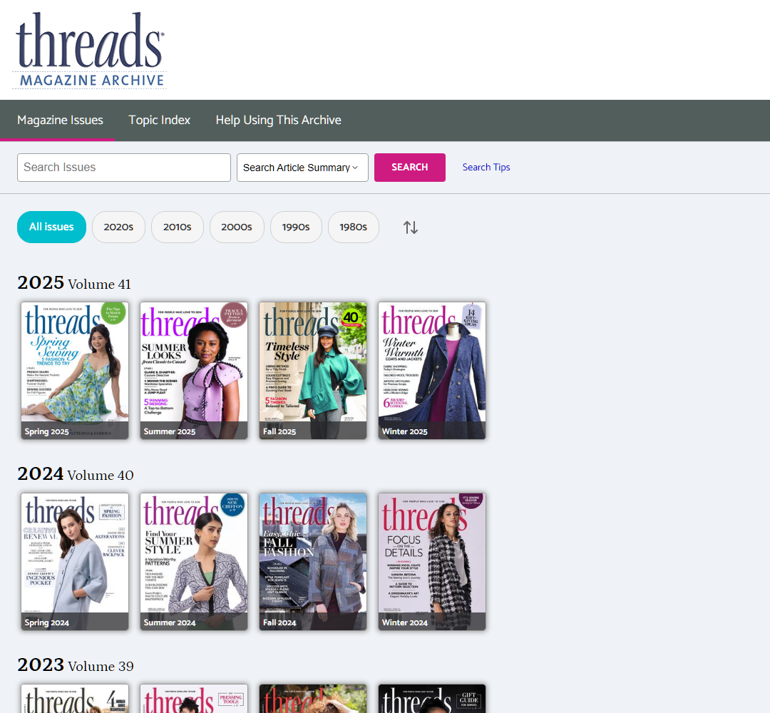 2025 Threads Archive (Downloadable Version)